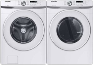 Samsung WF45T6000WPR Front Load Washer and Dryer Set