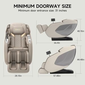 Real Relax PS5200 4D Massage Chair with Zero Gravity and Yoga Stretching