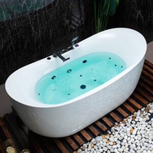 WOODBRIDGE BM-400 72-Inch Whirlpool and Air Bath Soaking Tub