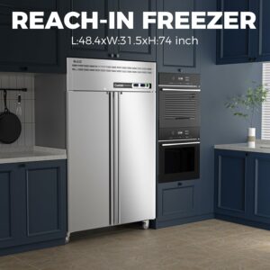 Coolski 48-Inch 36 Cu.ft Commercial Refrigerator and Freezer Combo