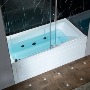 WOODBRIDGE BS429-L-MB02 60-Inch Acrylic Whirlpool Tub