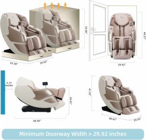 MassaMAX MT339 4D Massage Chair with SL Track and Zero Gravity