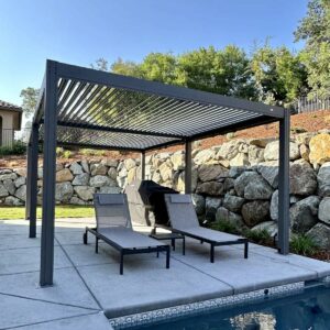 Domi Outdoor Living Louvered Pergola 10x13FT Aluminum Structure