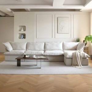 JACH Modular Sectional Sofa with Chaise Ottoman (4-Seater)