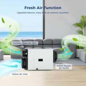 ALORAIR Sentinel WHD100 90 PPD Dehumidifier for Crawl Space