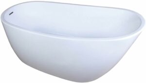 Kingston Brass VTRS592928 59-Inch Freestanding Acrylic Bathtub