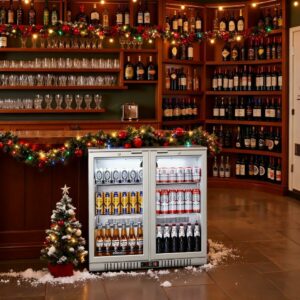 BODEGA BODEGACOOLER 7.4 Cu.Ft Back Bar Cooler with 2 Glass Doors