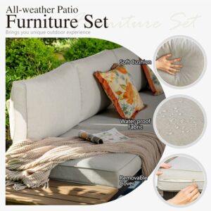 Sophia & William 6-Piece Patio Set with 45-Inch Fire Pit Table
