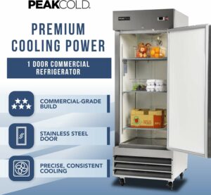 PEAKCOLD 23 cu. ft. Reach-In Commercial Refrigerator
