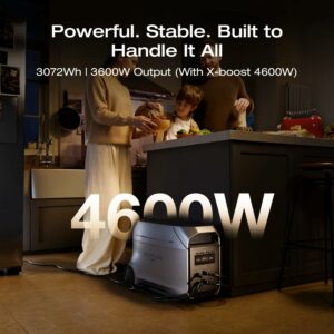 EF ECOFLOW DELTA 3 Ultra Plus 3072Wh Portable Power Station with Transfer Switch