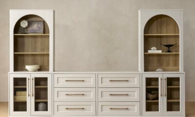 mopio Blake Entertainment Center for 65-Inch TVs (4 Units + Hutch) product image