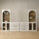 mopio Blake Entertainment Center for 65-Inch TVs (4 Units + Hutch) product image