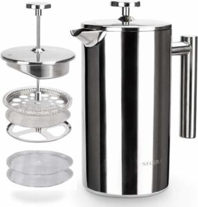 Secura French Press Coffee Maker 34oz Stainless Steel