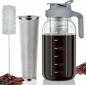 JunVpic Cold Brew Coffee Maker 64oz with Glass Pitcher