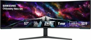 Samsung Odyssey Neo G9 G95NC 57-Inch Dual 4K Gaming Monitor
