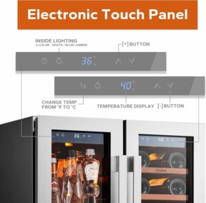 Ca'Lefort 24-Inch 4.1 cu.ft Dual Zone Wine and Beverage Cooler