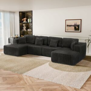 Trygoal Modular Sectional Sofa with Chaise 132-Inch U-Shaped Couch