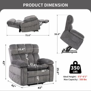 Zuacs Dual Motor Power Lift Recliner with Heat and Massage product image