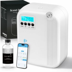 HZQVA 200ml Waterless Essential Oil Diffuser for Large Rooms