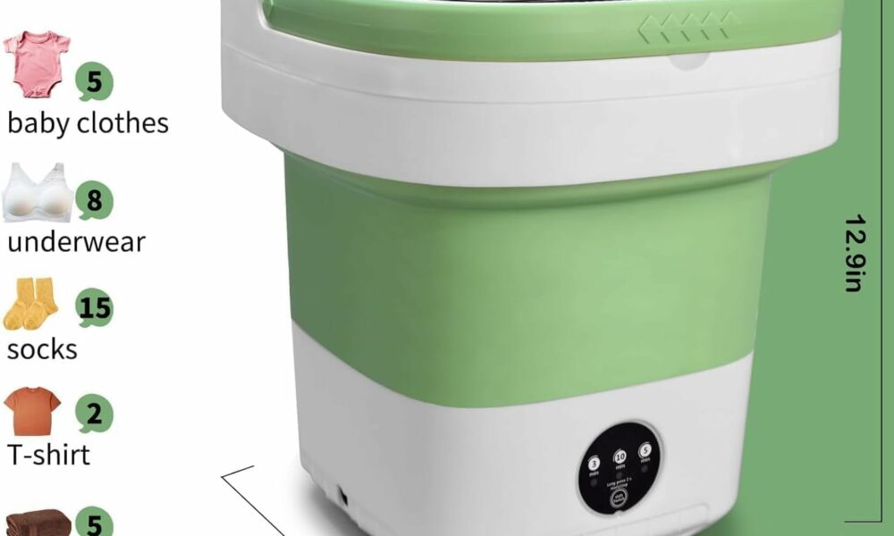 BENCHRY Portable Washing Machine with Spin Basket, 16L Capacity product image