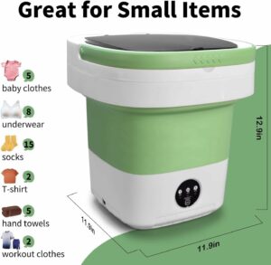 BENCHRY Portable Washing Machine with Spin Basket, 16L Capacity product image