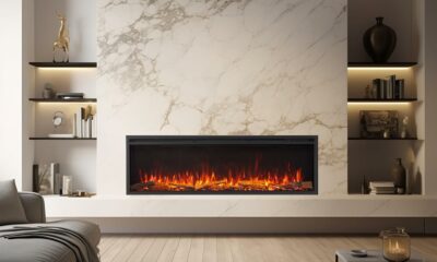 Legend Flame 60-Inch Recessed Electric Fireplace Insert 1500W Heater product image