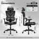 ALLGOD Ergonomic Office Chair with Lumbar Support and Adjustable Armrests product image