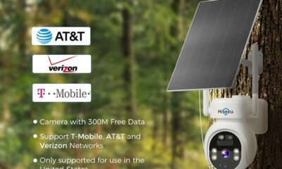 Hiseeu 4G LTE Security Camera Solar Powered 2K PTZ Outdoor (1-Pack) product image
