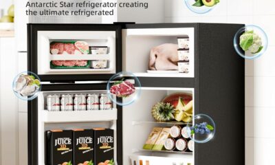 Antarctic Star 3.2 Cu.Ft 2-Door Mini Fridge with Freezer product image