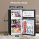 Upstreman 3.1 Cu.Ft Mini Fridge with Freezer product image