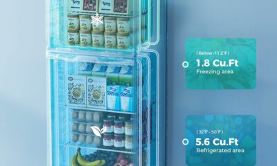 EUHOMY 7.4 Cu.Ft. Refrigerator with Freezer product image