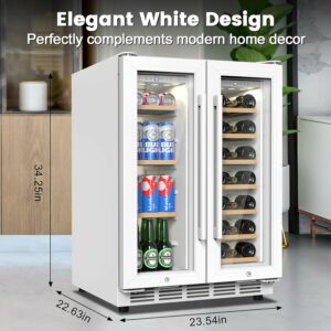 Velieta 24-Inch Dual Zone Beverage Refrigerator