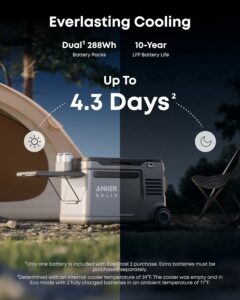 Anker SOLIX EverFrost 2 58L Electric Cooler with 288Wh Battery product image