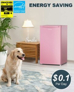 Upstreman BR321 3.2 Cu.Ft Mini Fridge with Freezer