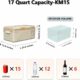 Alpicool KM15 17-Quart Portable Freezer 12V/24V DC 100-240V AC product image