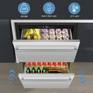 Velivi 24-Inch 4.9 Cu. Ft. Outdoor Drawer Refrigerator