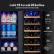 Yeego 24-Inch Dual Zone Wine Fridge (60 Cans + 20 Bottles) product image
