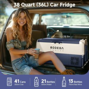 BODEGA 38-Quart Portable Car Refrigerator Freezer (Single Zone) product image