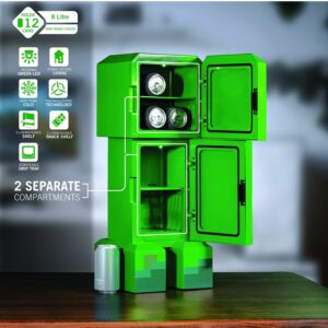 Ukonic Minecraft Legends Creeper 8L Mini Fridge