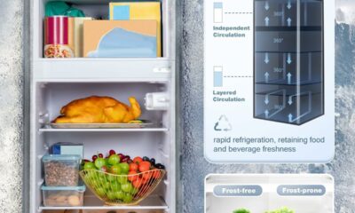 Tehanld 4.5-Cu.Ft Double Door Mini Refrigerator with Freezer product image