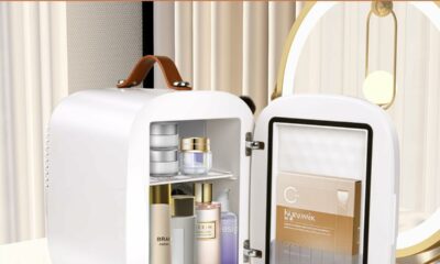 FANSEXPERT 4-Liter Skincare Fridge with LED Mirror (AC/DC Cooler & Warmer) product image
