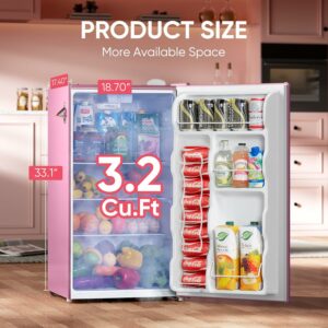 Upstreman BR321 PRO 3.2 Cu.Ft Mini Fridge