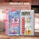 Upstreman BR321 PRO 3.2 Cu.Ft Mini Fridge product image
