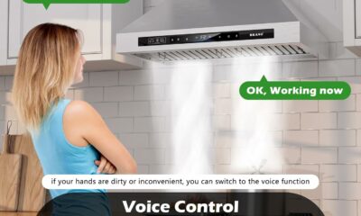 BRANO 30-Inch 900 CFM Range Hood with Voice/Gesture/Touch Control product image