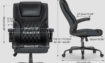 AnyGod Executive Ergonomic Office Chair with Flip-up Armrests and Lumbar Support product image