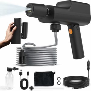 ABLEMARK Cordless Pressure Washer 249PSI with Battery & Car Charger