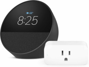 Amazon Echo Spot Smart Display with Smart Plug product image