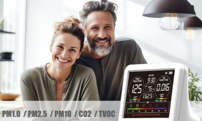 AirWhisper Air Quality Monitor with PM2.5, CO2, TVOC, HCHO, Temp & Humidity product image