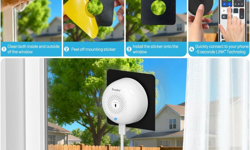 Noonkey 2K Window Security Camera with ProMAX Color Night Vision product image