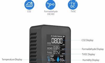 LYFDUW Indoor Air Quality Monitor for CO2 TVOC HCHO Temp Hum product image
